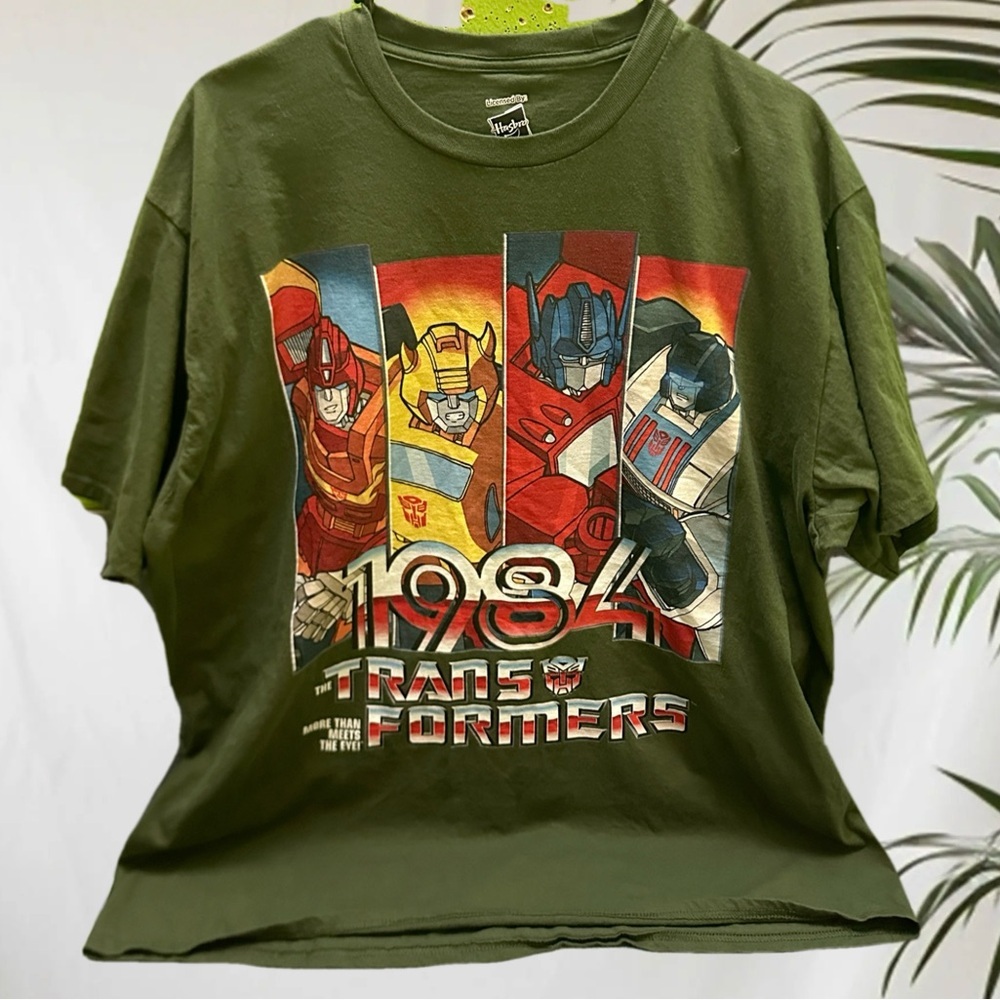 Hasbro Transformers 1984 Men’s T-Shirt - Olive Green XL